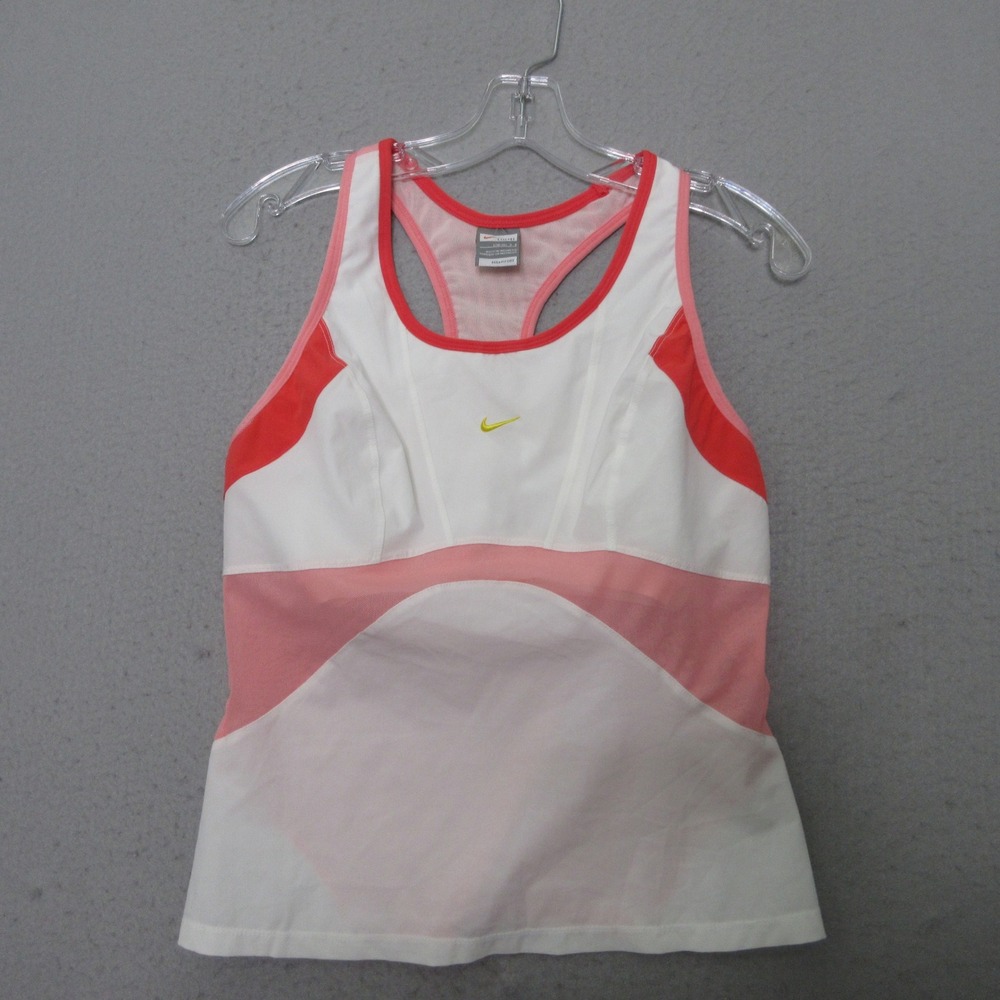 Vintage Y2K Nike Tank Top Fit Dry Racerback Gray Tag Athleisure Sporty Gorp Mesh